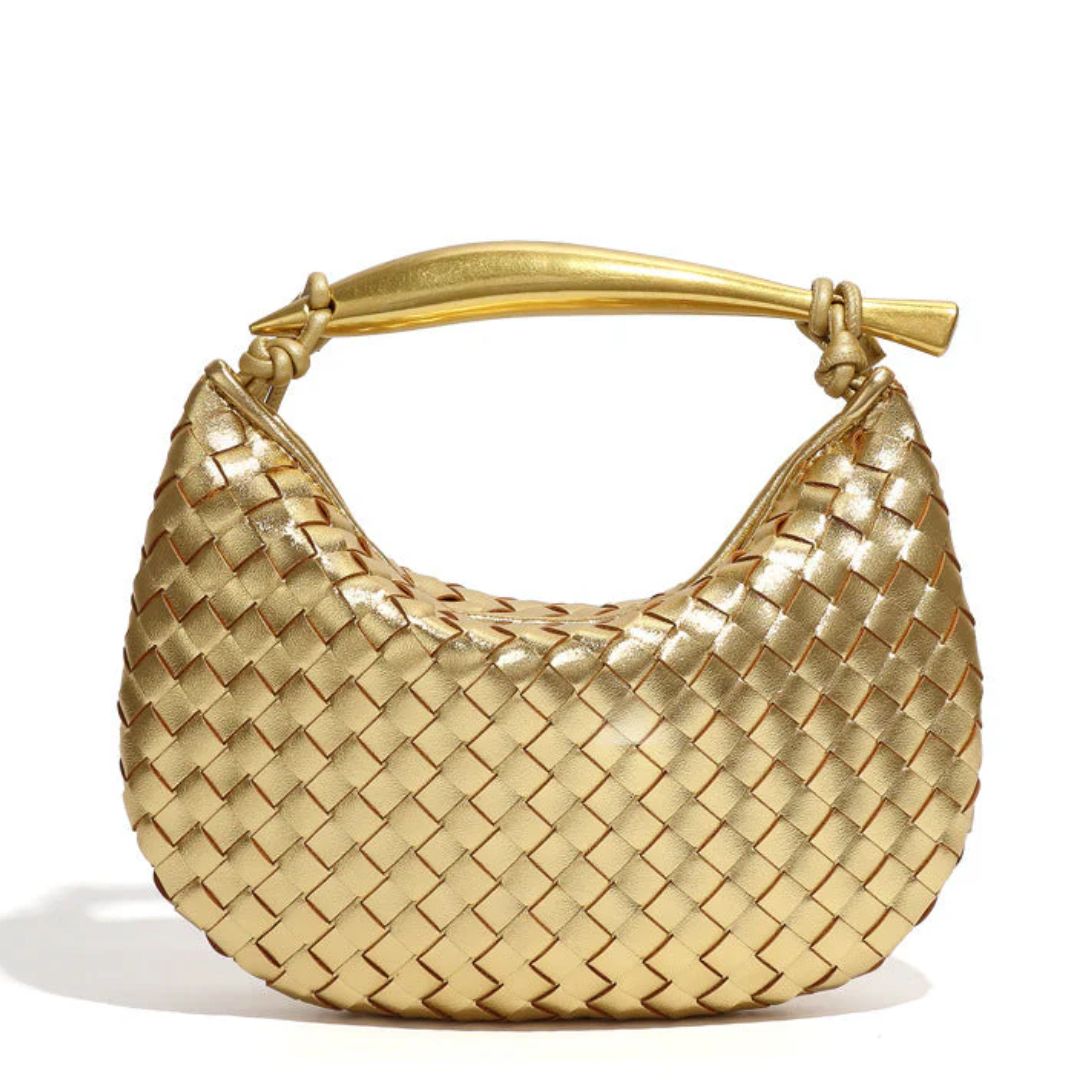 Velanci Genevieve Handwoven Leather Handbag