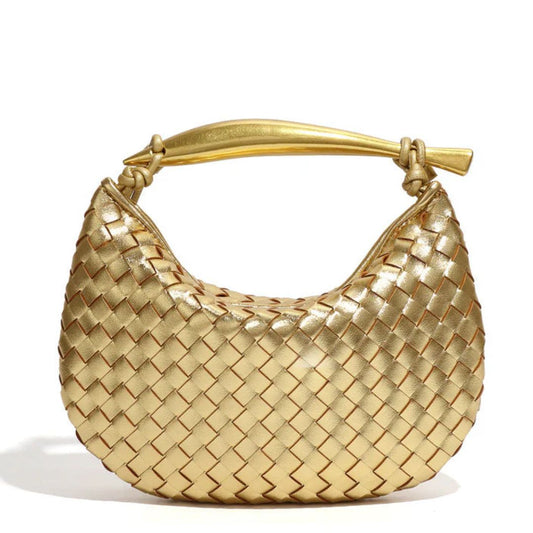 Velanci Genevieve Handwoven Leather Handbag