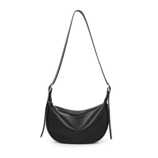 Women's Luxe Leather Underarm Bag - Elegant Crossbody for Spring/Summer