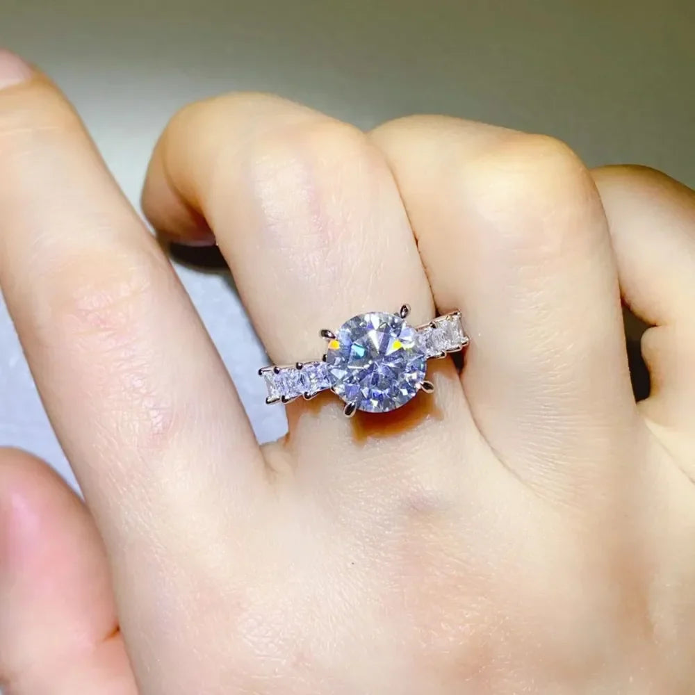 3 Carat Lab-Created Moissanite Ring Giada - Coastal Shine Women's Ring Velanci