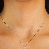 Moissanite Sterling Silver Necklace - Everyday Shine Velanci