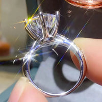 5 Carat Moissanite 6-Prong Ring Isabella - Sparkle Women's Ring Velanci
