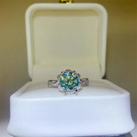 Ring Giovanna - 2 Carat Moissanite Sterling Silver Shine Women's Ring Velanci