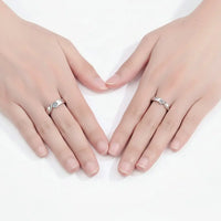 Moissanite Ring Giulia - 0.3ct Sterling Silver Shine Velanci