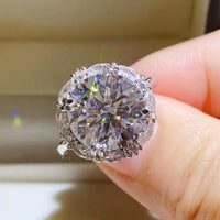 5 Carat Moissanite Sterling Ring Amelia - Coastal Shine Women's Ring Velanci