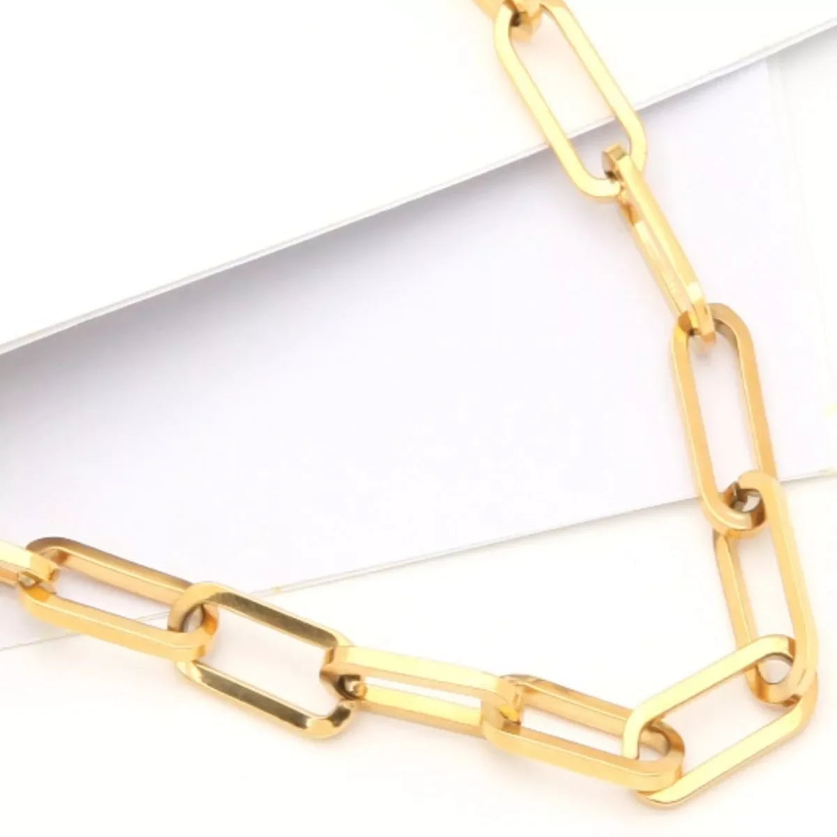 18K Gold-Plated Chain Necklace - Everyday Coastal Shine Velanci