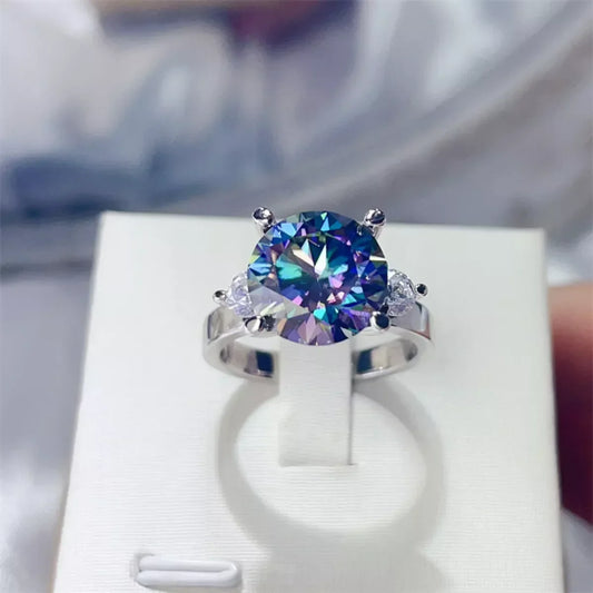 5 Carat Moissanite Sterling Ring Giovanna - Coastal Sparkle Women's Ring Velanci