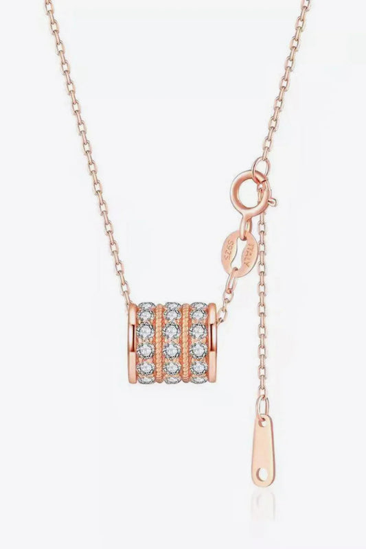 Minimalist Moissanite Sterling Silver Necklace Everyday Wear Velanci