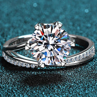 3 Carat Moissanite Ring Isabella - Six-Prong Solitaire Women's Ring Velanci