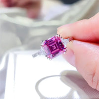 Platinum-Plated Moissanite Ring 3 Carat Giovanna - Brilliant Women's Ring Velanci