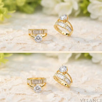 Ring Giulia - 18K Gold-Plated Zircon Ring, Elegant Shine Velanci