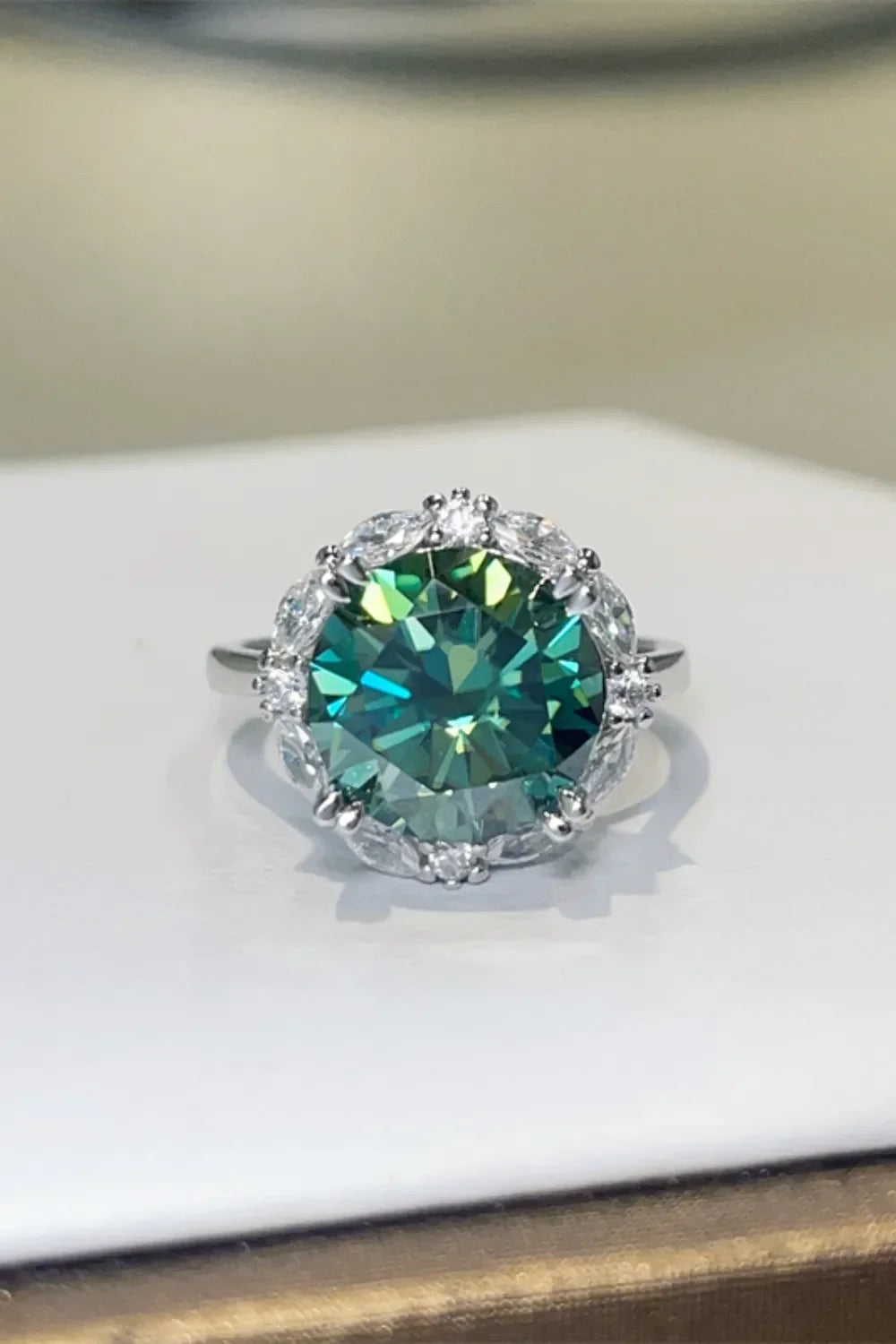 Ring Giovanna - 5 Carat Moissanite Sterling Silver Women's Ring Velanci