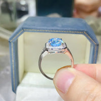 3 Carat Moissanite Square Ring Elena - Coastal Shine Women's Ring Velanci