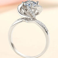 Sterling Silver Moissanite Ring Alessia - All Day Comfort Fit Women's Ring Velanci