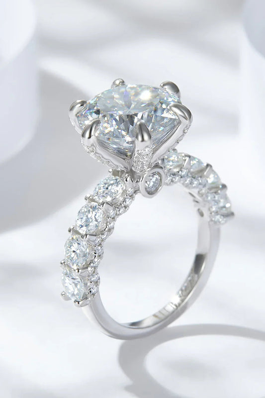 3-Carat Moissanite Ring Giulia - Coastal Sparkle Everyday Women's Ring Velanci