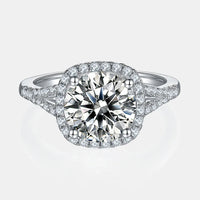 3 Carat Moissanite Halo Ring Giulia - Bold Center Sparkle Women's Ring Velanci