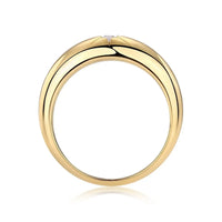 Moissanite Ring Valentina - 18K Gold-Plated Silver Shine Women's Ring Velanci