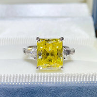 Ring Chiara - 5 Carat Moissanite Sterling Silver Brilliance Women's Ring Velanci