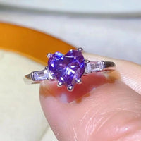 1 Carat Moissanite Heart Ring Alessandra - Coastal Elegance Women's Ring Velanci