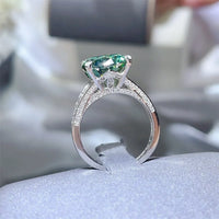 Sterling Moissanite Ring Giovanna - 5 Carat Starglow Women's Ring Velanci