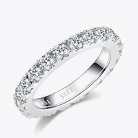 2.3 Carat Moissanite Eternity Ring Giulia - Sterling Silver Women's Ring Velanci