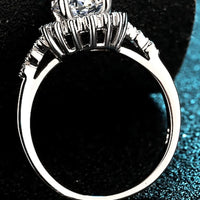 1 Carat Moissanite Halo Ring Valentina - Coastal Sparkle Women's Ring Velanci
