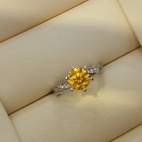 Elegant 2 Carat Moissanite Ring Giulia - Classic Glow Women's Ring Velanci