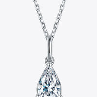 1 Carat Moissanite Sterling Silver Necklace Velanci