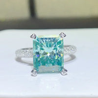 Moissanite Ring Giovanna - 5 Carat Sterling Silver Women's Ring Velanci