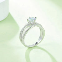 1 Carat Moissanite Sterling Silver Ring Giada - Daily Spark Women's Ring Velanci