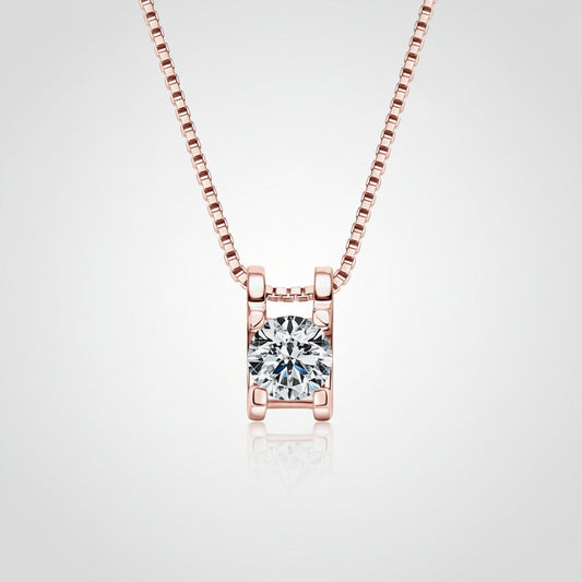 Moissanite Sterling Silver Necklace - Coastal Sparkle Velanci