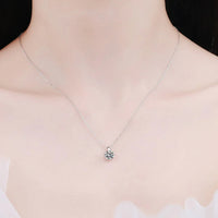 Coastal 2 Carat Moissanite Necklace - Sterling Silver Shine Velanci