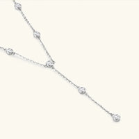 Moissanite Necklace - 1.1 Carat D Color VVS1 Sterling Silver Velanci