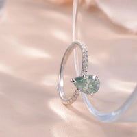 Ring Isabella - 1.5ct Teardrop Moissanite Sterling Silver Women's Ring Velanci