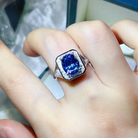 3 Carat Moissanite Square Ring Elena - Coastal Shine Women's Ring Velanci