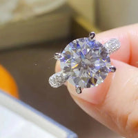 Moissanite Sterling Ring Isabella - Sparkling Brilliance Women's Ring Velanci