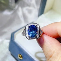 3 Carat Moissanite Square Ring Elena - Coastal Shine Women's Ring Velanci