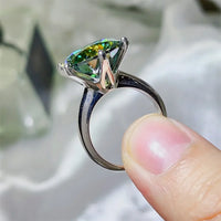 10 Carat Moissanite Sterling Silver Ring Elisa - Sparkle Women's Ring Velanci