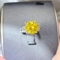 Ring Amelia - Five Carat Moissanite Sterling Silver Women's Ring Velanci
