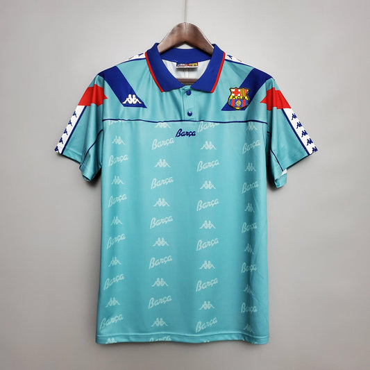 Barcelona Away Retro Blue Jersey Shirt 1992/1995 - Velanci