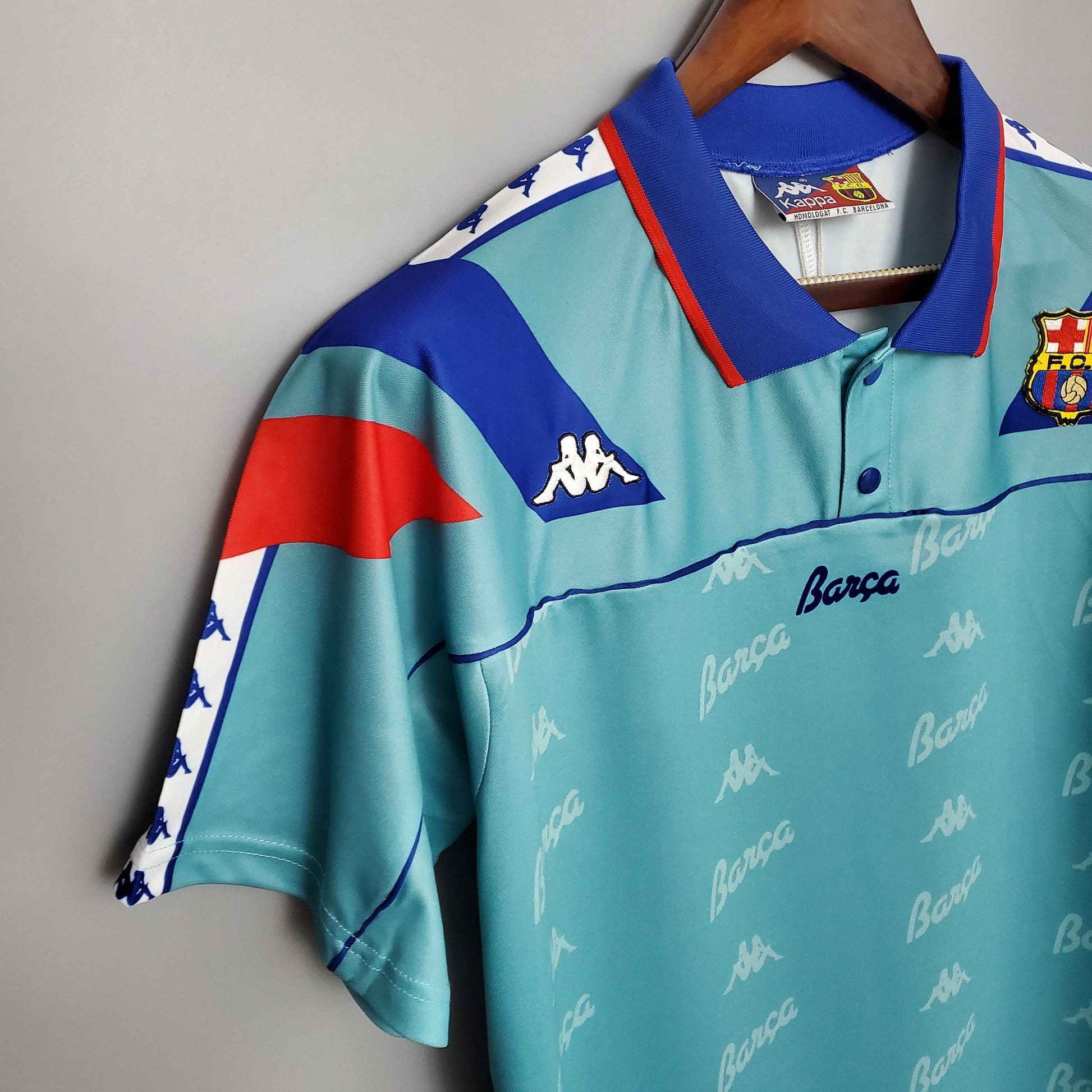 Barcelona Away Retro Blue Jersey Shirt 1992/1995 - Velanci