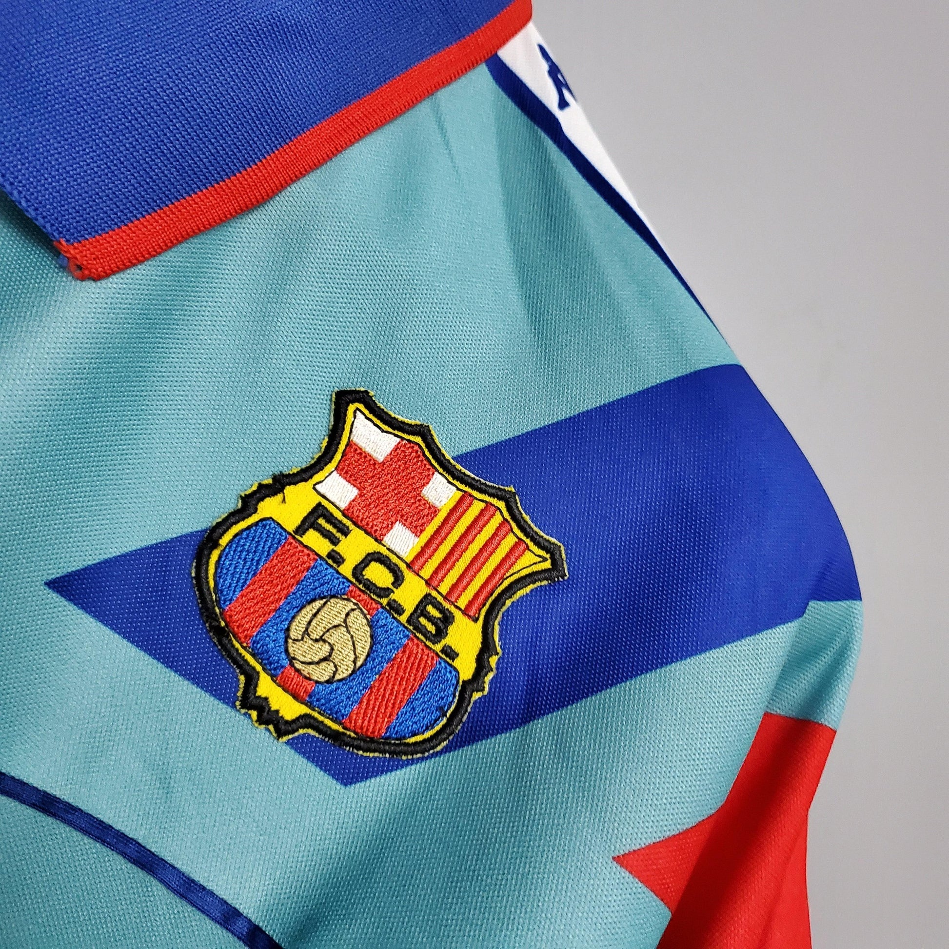 Barcelona Away Retro Blue Jersey Shirt 1992/1995 - Velanci