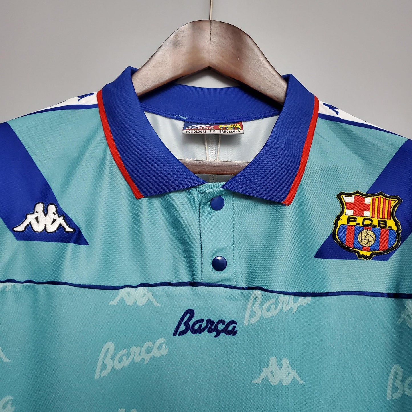 Barcelona Away Retro Blue Jersey Shirt 1992/1995 - Velanci