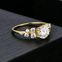 1 Carat Moissanite Ring Isabella - Coastal Sparkle Shine Women's Ring Velanci
