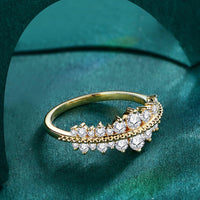 Ring Giovanna - Moissanite 0.1ct Sterling Silver Ring Women's Ring Velanci