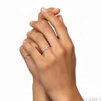 Cross Ring Giulia - Sterling Rose Gold Plated Pave Zircon Velanci