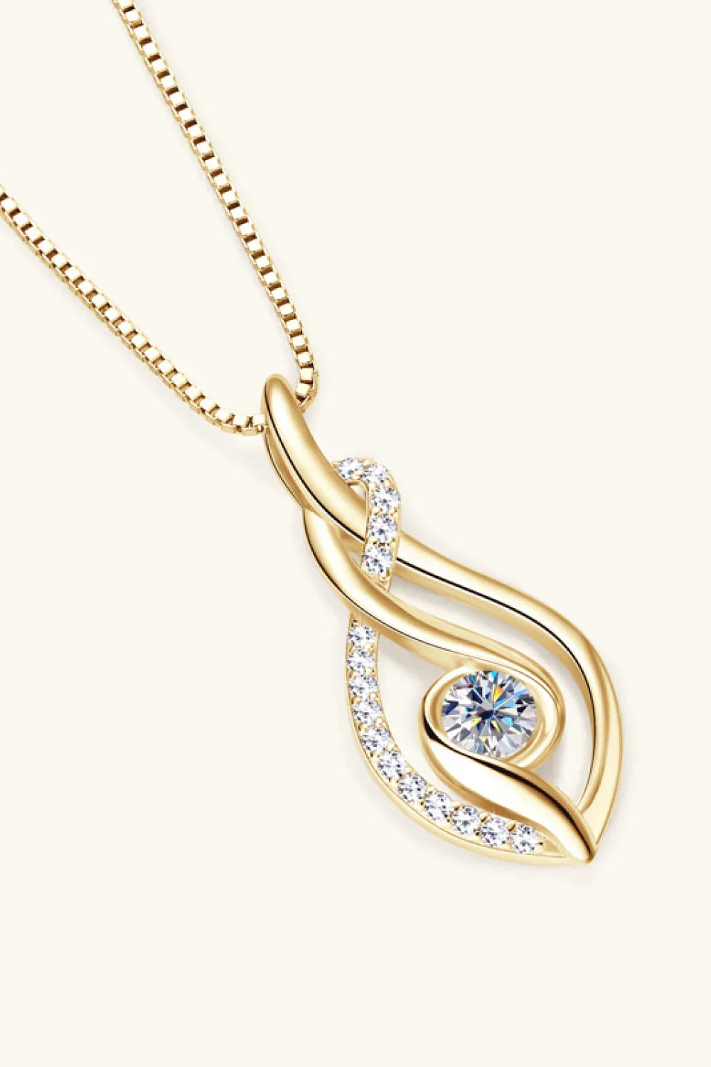 Moissanite Sterling Silver Necklace - Everyday Shine Velanci