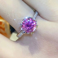 Ring Chiara - 2 Carat Moissanite Sterling Silver Brilliance Women's Ring Velanci