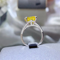Ring Amelia - Five Carat Moissanite Sterling Silver Women's Ring Velanci