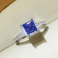 Minimalist 1 Carat Moissanite Ring Giovanna - Sterling Shine Women's Ring Velanci